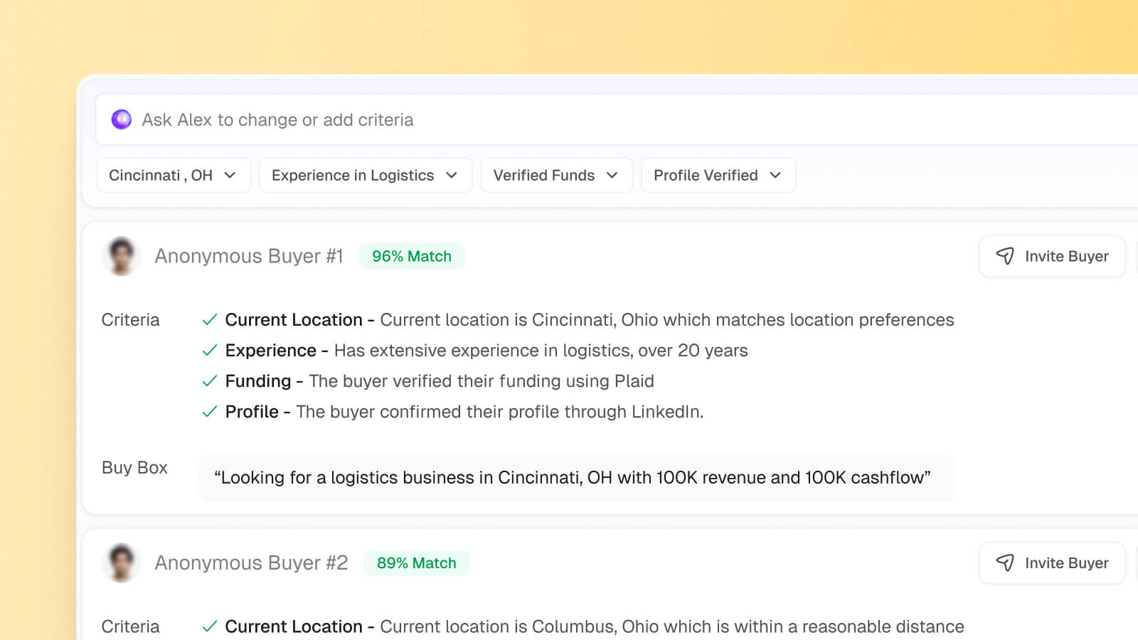 Manage inbound buyer interest